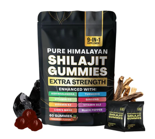 Pure Himalayan Shilajit Gummies Pouch | 60 Counts