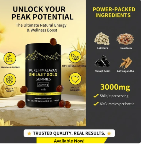 Himalayan Pure Shilajit Gummies | 60 Counts