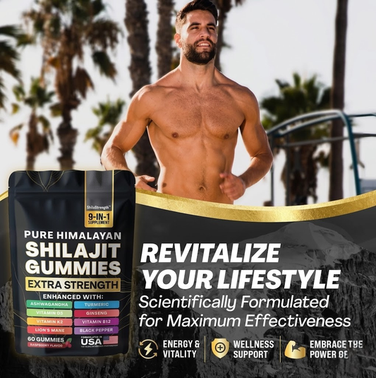 Pure Himalayan Shilajit Gummies Pouch | 60 Counts