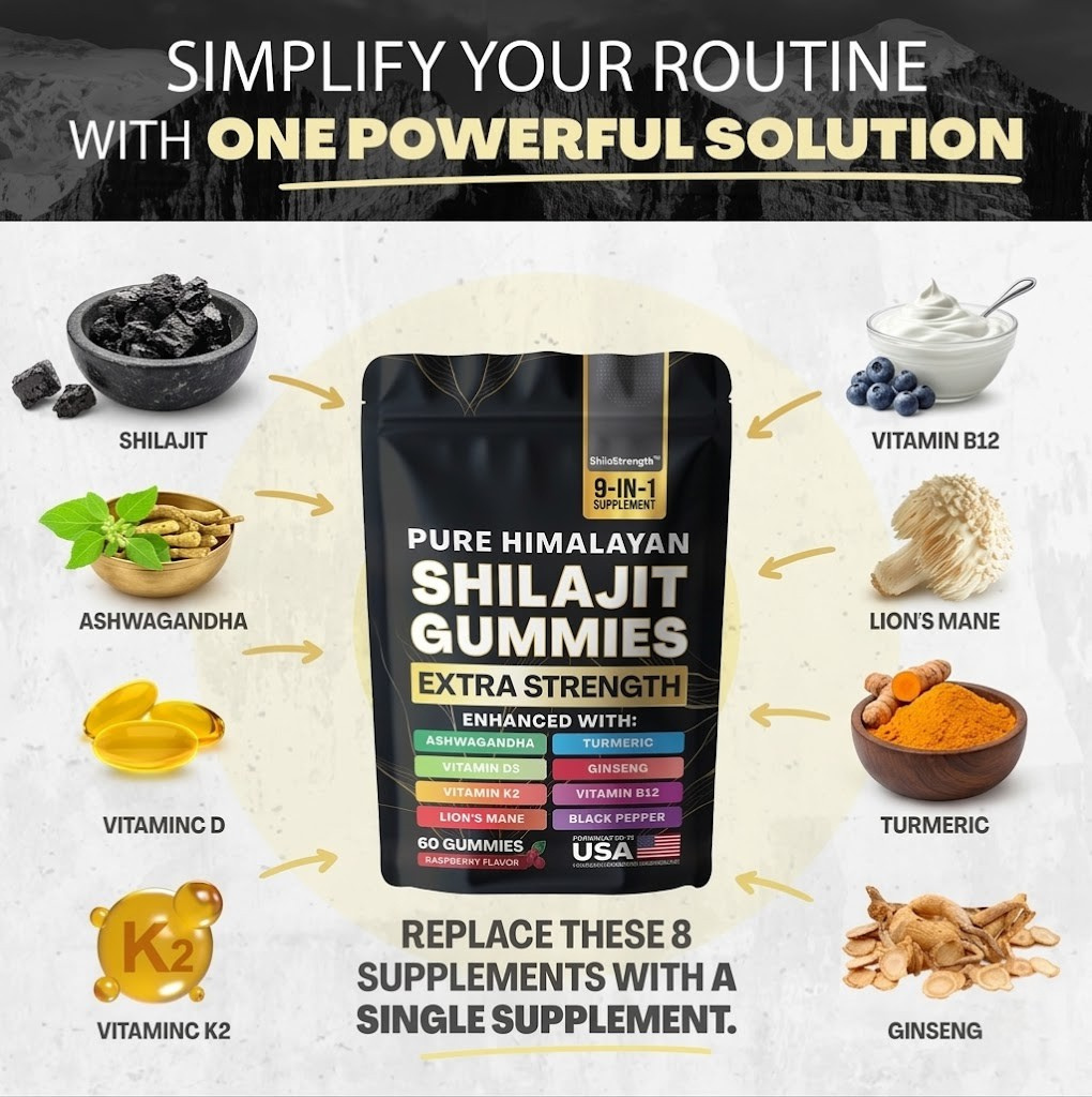 Pure Himalayan Shilajit Gummies Pouch | 60 Counts