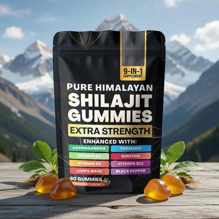 Pure Himalayan Shilajit Gummies Pouch | 60 Counts