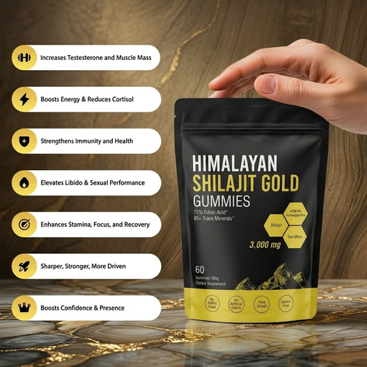 Pure Himalayan Shilajit Gold Gummies | 60 Counts